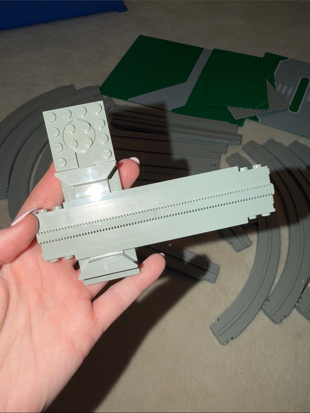 Lego Town Vintage Base Plate Road Race Track 10 x 10” - Picture 4 of 5